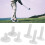 6Pcs Golf Tee Holders - Durable Rubber Heights 35-80mm for Golf Practice 9