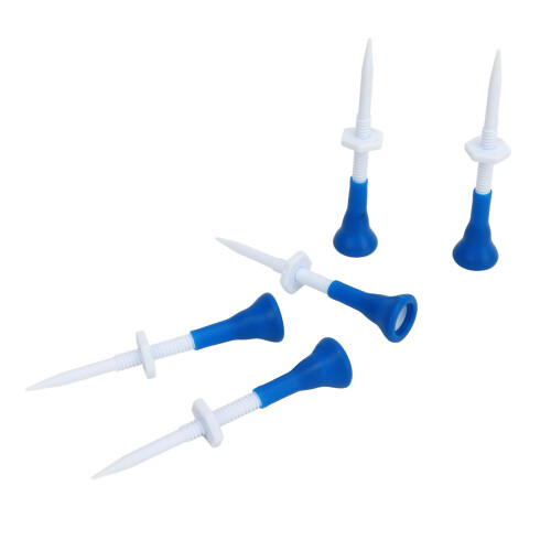 5 stücke Golf Tees Höhe Einstellbar Stabile Blau