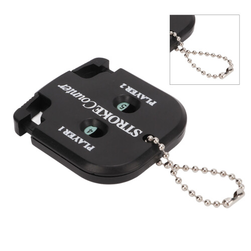 Mini Square Score Counter 2 Player Portable Golf Stroke Indicator, ABS, 5 x 5.5cm