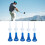 5 stücke Golf Tees Höhe Einstellbar Stabile Blau 11