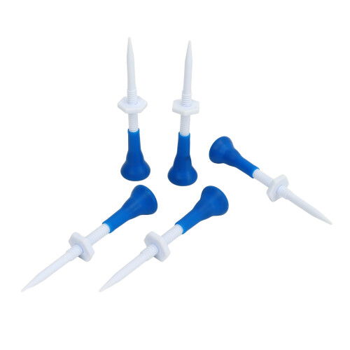 5 stücke Golf Tees Höhe Einstellbar Stabile Blau 2