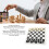 Tragbares Schach-Dame-Set, aufrollbares 7