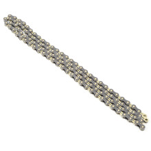 Aluminum Alloy Half Hollow Chain for Bikes 8-11 Speed Gray Gold/Silver