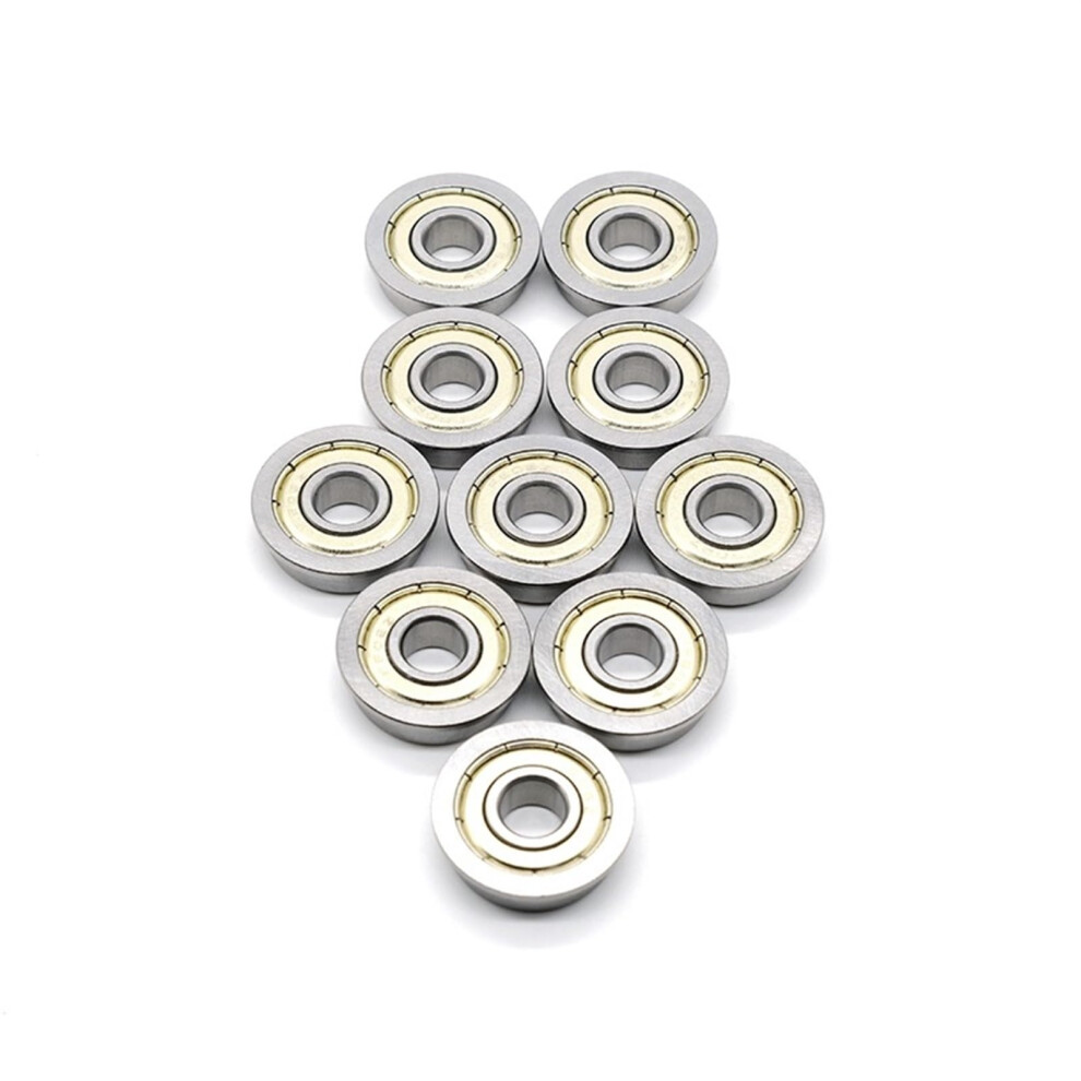 F6801zz Flange Bearing 12X21x5 Mm Abec7 Metric Flanged Ball Bearing Z Zz Shielded 10 Pcs 9426802660708