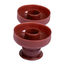 2pcs Round Donut Molds Flower Shape Mold Plastic Baking Supplies Party Decorations