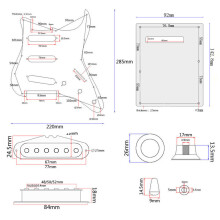 ST Style E-Gitarre Komplettset DIY Zubehör-Kit