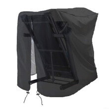 Oxford Fabric Folding Treadmill Cover Waterproof Protective Cover For Exercise Equipment Zipper Side Drawstring Black