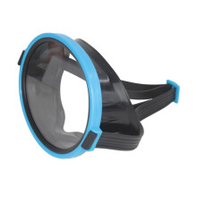 Diving Mask Glass Lens PE Plastic Frame Anti Fog Snorkeling And Swimming Goggle For Adults And Teens Blue