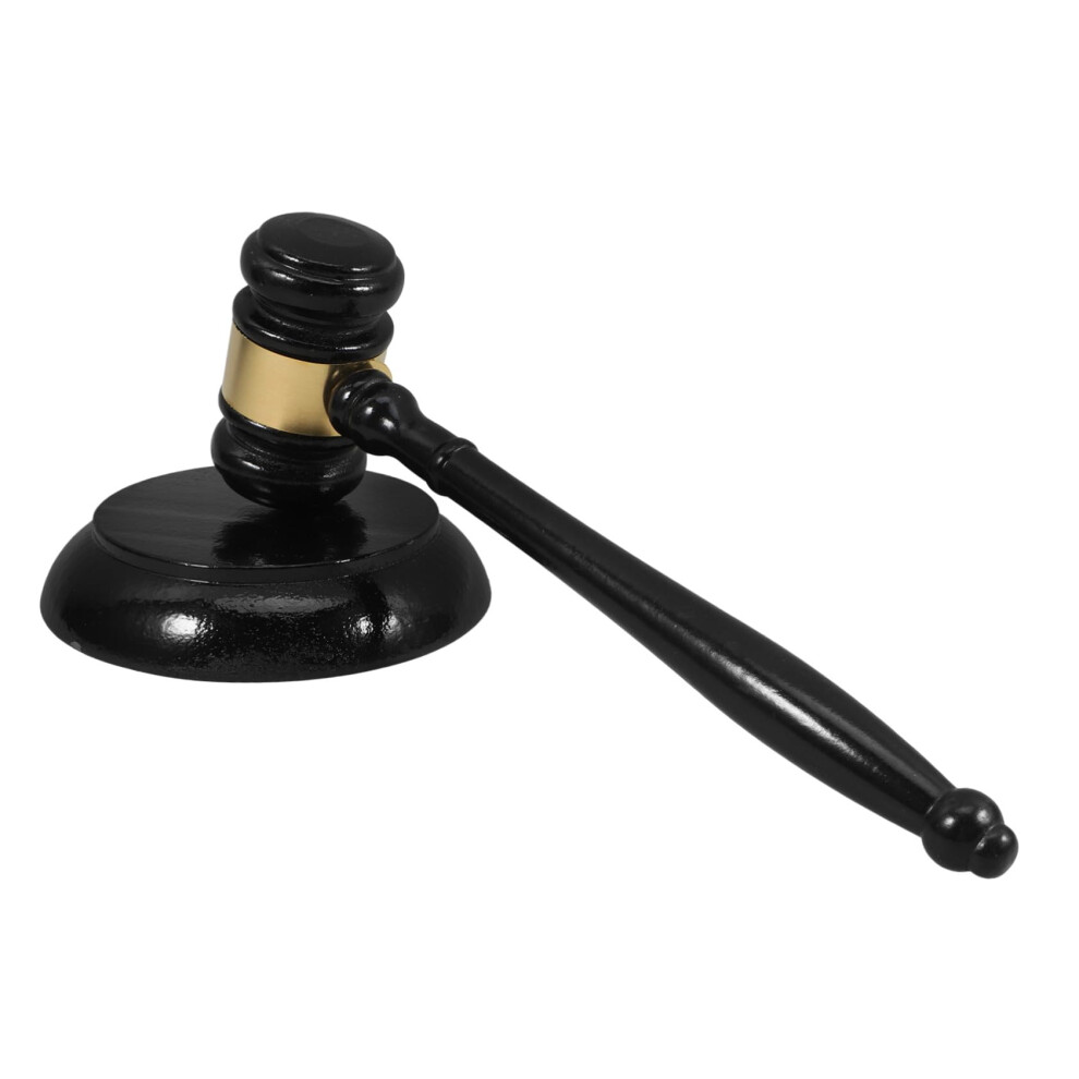 Solid Wood Judge Gavel And Sound Block Set For Courtroom Auction And Lawyer Use 9426802661132