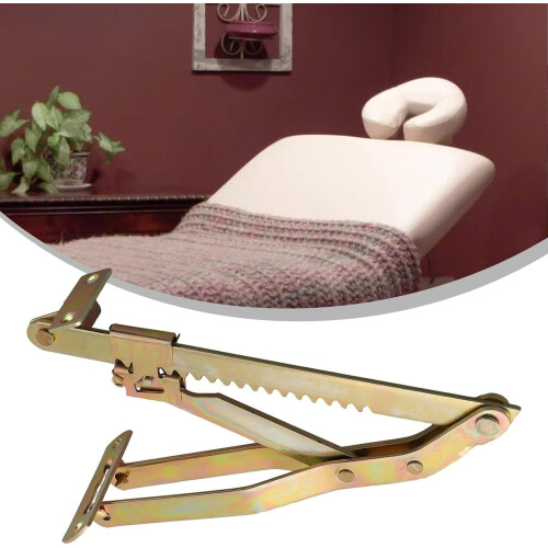 Sofa Bed Headrest Adjustable Angle Lifting Hinge Heavy Duty Iron Triangular Frame 18 Gear System For Massage Beds 2