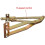 Sofa Bed Headrest Adjustable Angle Lifting Hinge Heavy Duty Iron Triangular Frame 18 Gear System For Massage Beds 2