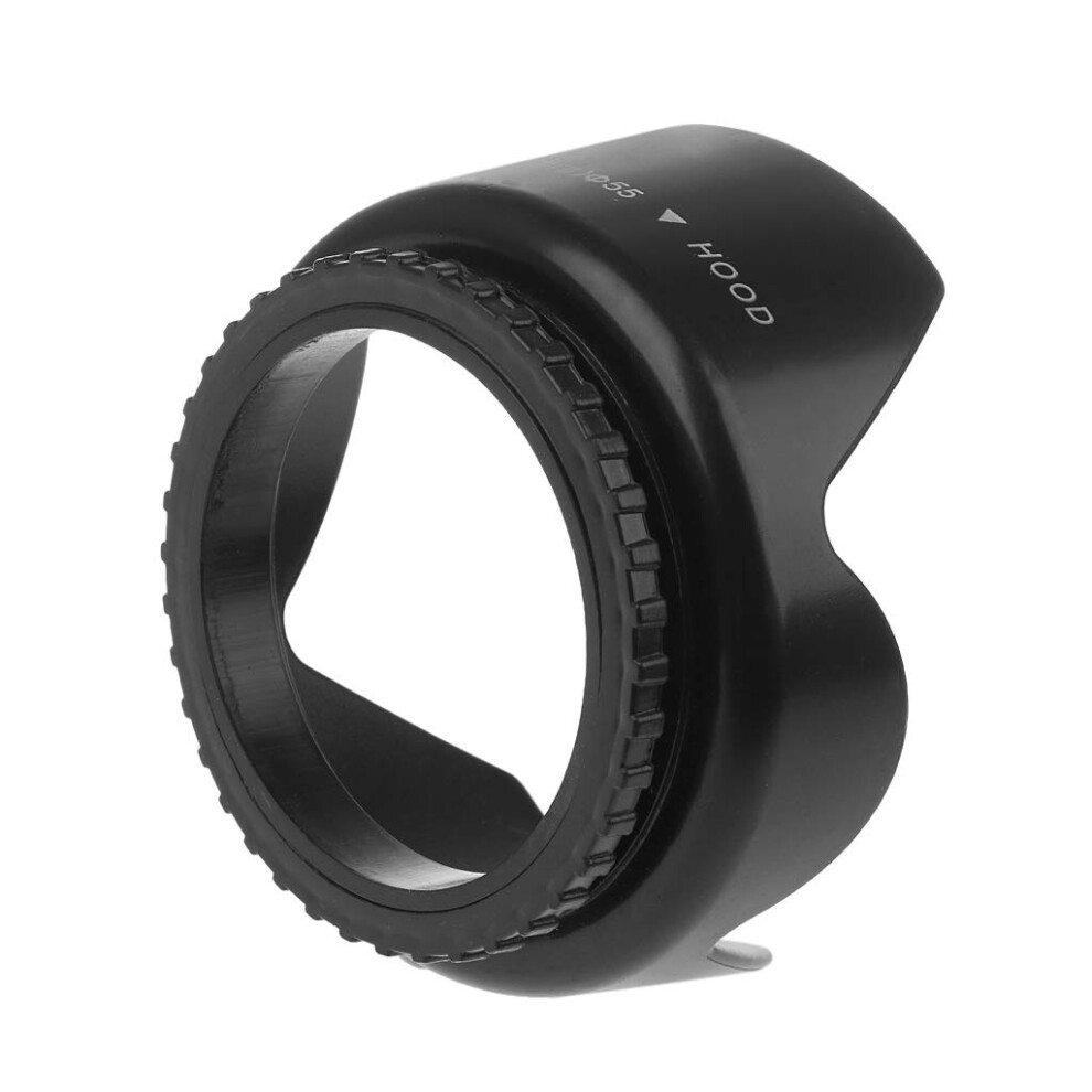 55Mm Screwed Flower Petal Sunshade Lens Hood For Dslr Camera Screwin Mount Flower Style 9426802661699
