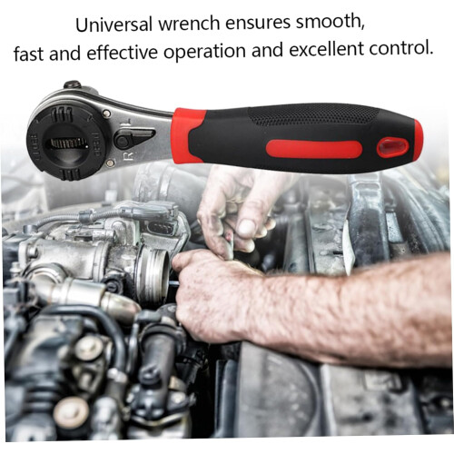 Adjustable Ratchet Wrench 622 Mm Steel MultiFunction Auto  Quick Release 1
