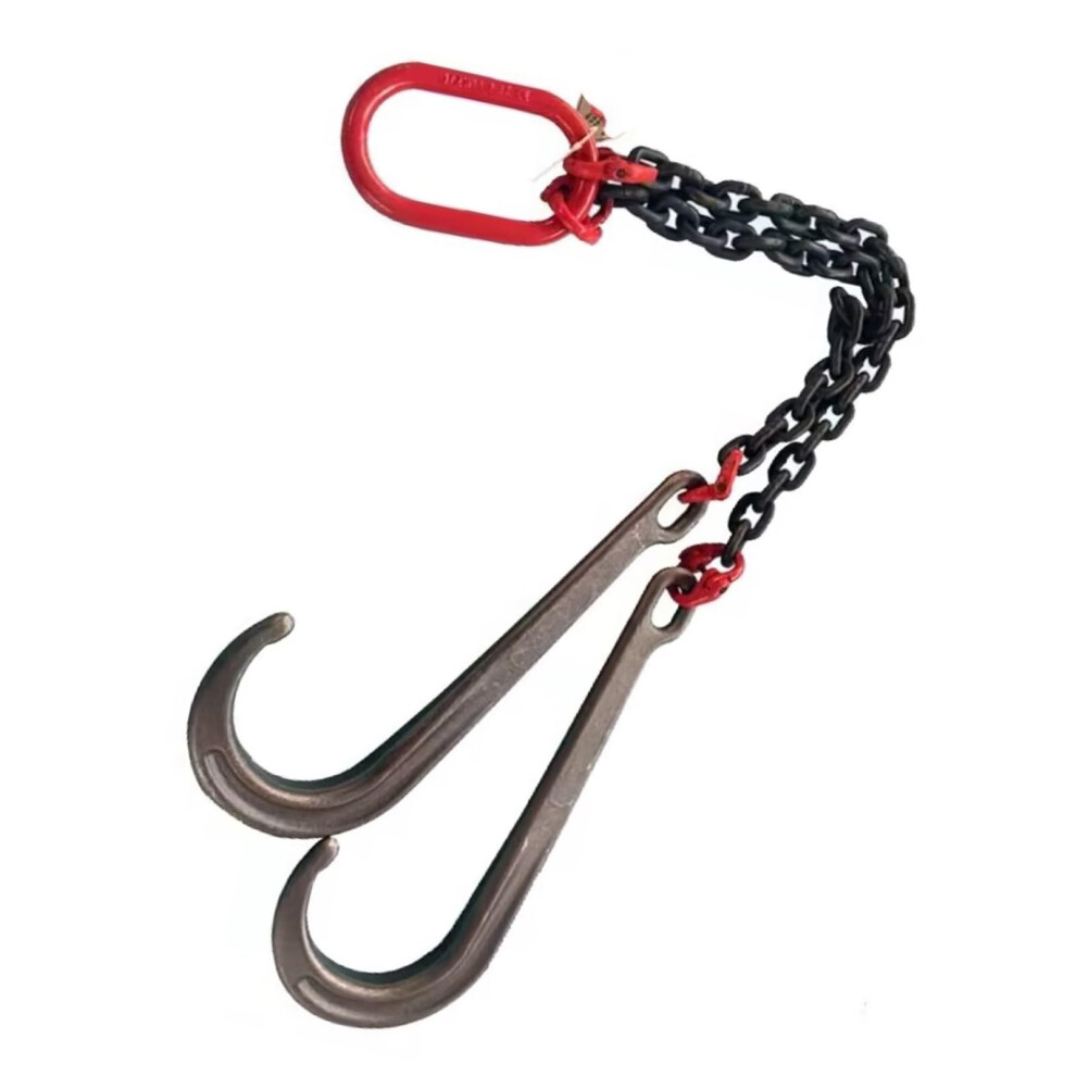 Strength Tow Chain With J Hook, Heavy Duty Galvanized Trailer Hook 4T For Vehicle Recovery 9347817279795