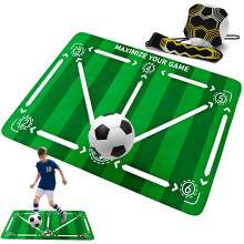 Soccer Training Mat 35.4 X 23.62 Inches Green NonSlip Silent All Ages Improve Speed Strength Coordination