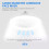 Ceiling Fans with Lights and Remote ThreeSpeed Motor, Dimmable LED Lamp, E27 Base, Timing, Bedroom Kitchen Garage 5