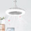 Ceiling Fans with Lights and Remote ThreeSpeed Motor, Dimmable LED Lamp, E27 Base, Timing, Bedroom Kitchen Garage 3