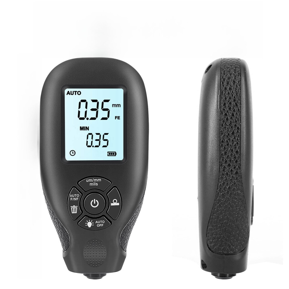 Paint Thickness Gauge 02000Um Digital Car Paint Meter With Large Backlit Screen And Sensitivity Probe 9426802662405