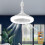 Ceiling Fans with Lights and Remote ThreeSpeed Motor, Dimmable LED Lamp, E27 Base, Timing, Bedroom Kitchen Garage 2