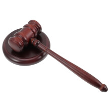 Judge Gavel with Sound Block  Wooden Material for Courtroom Lawyers Auctioneers