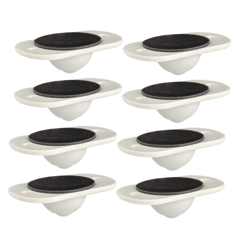 Selfadhesive Sticky Casters 8Piece Set For Storage Boxes, Furniture, Trash Cans And Appliances Small Movable Wheels 9382693987846