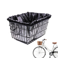 Bike Basket Liner Weather Resistant Rain Shield, Beach Cruiser Basket Bag Waterproof Fabric Cover for Bike Basket, Gym Yoga Outdoor Pocket Sack