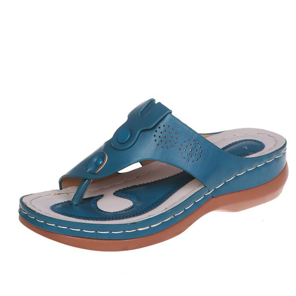 Bunion Corrector for Women Sandals, Foot Correction, Pain Relief Hallux Valgus (Blue, 6.5 UK)