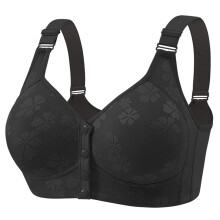 Women's Bra Without Underwire – Seamless Soft Bra Lace Adjustable Straps Nursing Bra Black
