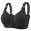 Women's Bra Without Underwire – Seamless Soft Bra Lace Adjustable Straps Nursing Bra Black 1