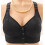Women's Bra Without Underwire – Seamless Soft Bra Lace Adjustable Straps Nursing Bra Black 3