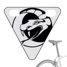 Bike Reflectors Outdoor Cycling Warning Sign Triangle Plate Tail Decor For Commuting And Night Riding Road Cycling