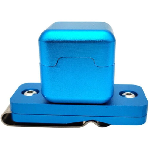 Chalk Case Pool Chalk Holder Magnetic Box Blue With Clip 1