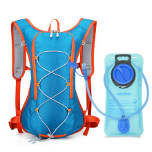 Hydration Backpack, Lightweight Cycling Rucksack with 2L Bladder for Men Women Blue