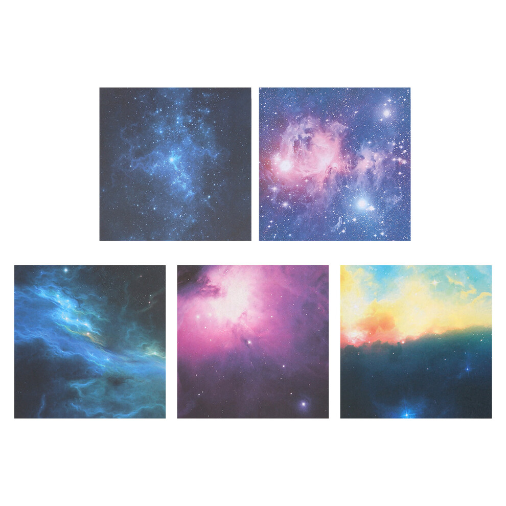 200 Sheets Double Sided Folding Space Star Pattern Paper for Kids Art Crafts