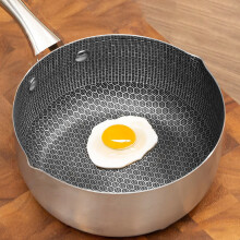Compact Oil Pan Stainless Steel Frying Pan Even Heat Distribution Base Long-Lasting Performance Perfect For Home Cooking