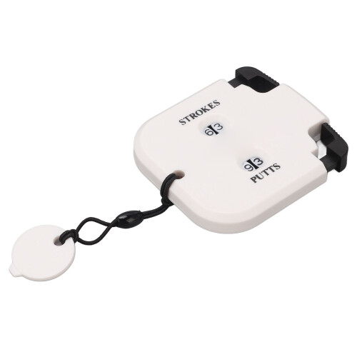 Golf Score Counter Plastic 2 Digits Clicker for 2 Players White Black