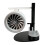 Small Engine USB Fan With Humidifier Function For Cooling And Decoration In Room Or Office Space Red Light 1