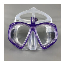 Diving Masks GoPro Compatible Snorkel Set Plum Color For Underwater Sports Camera Mask