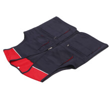 Rotes & Marine Verbesserte Sichtbarkeit Arbeitsweste für Angeln & Bauwesen, XL/XXL