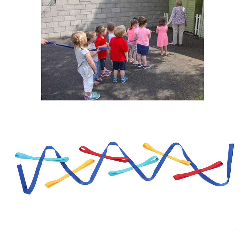 Colorful Walking Rope Webbing for Kids, 348cm Preschool Line