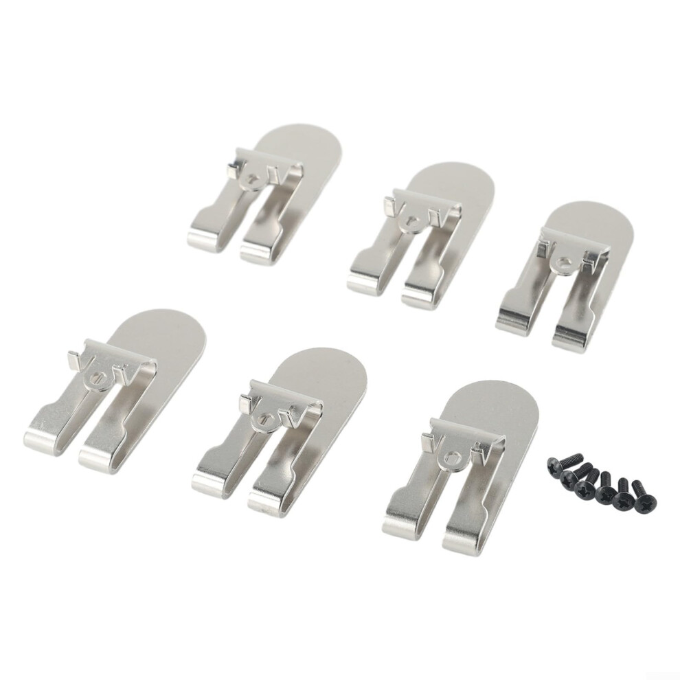 Drywall Screwgun Belt Clip Set For Dewalt Dcf620 Dcf620b Dcf622 Set Of 6 Replacement 9189345390944