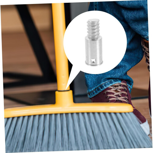 Sturdy Iron Threaded Broom Handle Screw End For Extension Pole Compatible With Standard Broom Handles No Skill Needed 1