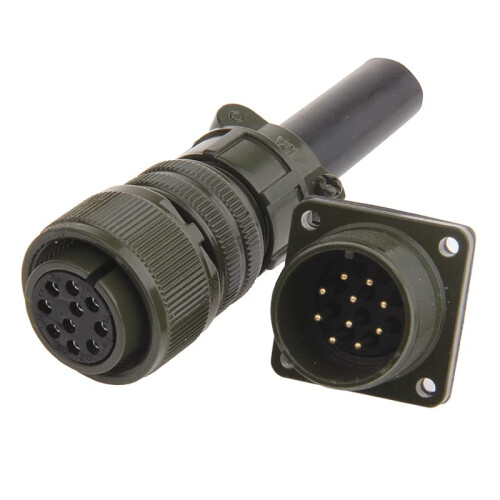 MS3106A181 10Pin Aviation Connector Straight Plug MilSpec 2