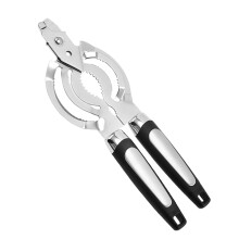 Jar Lid Opener with Ergonomic Grip, MultiFunction Bottle Opener for Seniors and Weak Hands