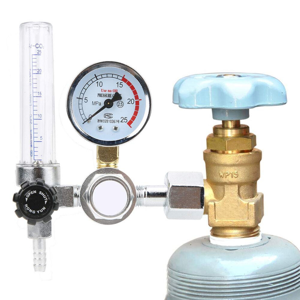 Argon Co2 Regulator For Mig Tig Welding, Pressure-Proof Polycarbonate Tube, Safety Relief Design, Durable Performance 9382693499684