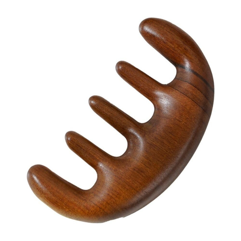 Unisex Multifunction Sandalwood Massage Comb Anti Static Wide Tooth Hair Scalp Massager Model 02