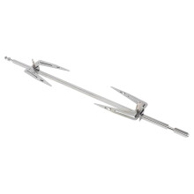 Stainless Steel Rotating Chicken Fork Set Kitchen BBQ Meat Forks for Oven Roasting Electronic Oven Accessory for Home Cooking and Grilling