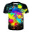 Men's 3D Graphic TShirt Oversize Crew Neck Short Sleeve Black 1