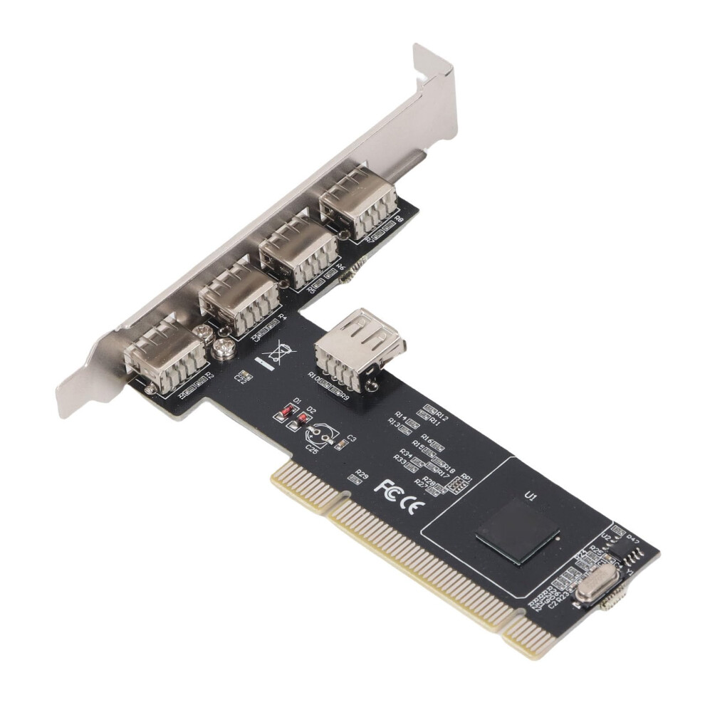 Internal Usb 2.0 Pci Hub Adapter Converter 5Port Expansion Card Speed Usb 2.0 Transfer Plugandplay 9187378888322