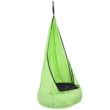 210T Wrinkled Nylon Taffta Kids Outdoor Pod Swing Green 140x70cm